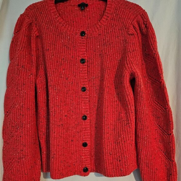TALBOTS PINK/CORAL CARDIGAN XL - Picture 1 of 7